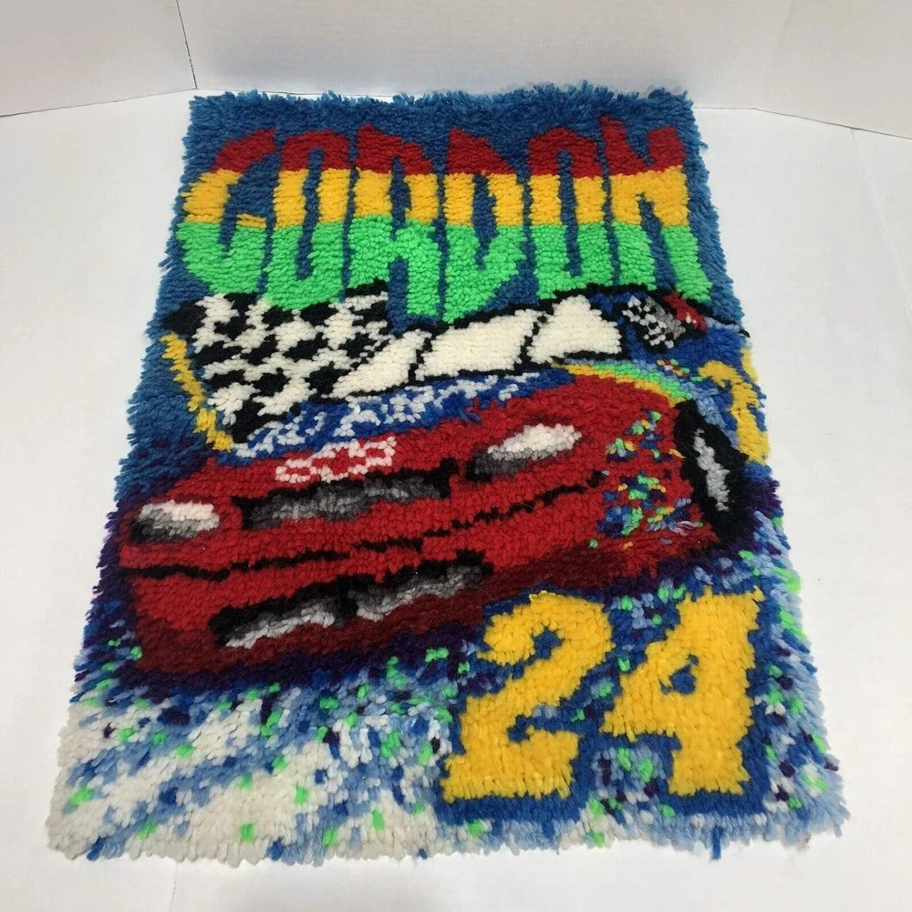Jeff Gordon #24 Handmade Rug, 19”x28”, Multicolored, Area Rug/Mat